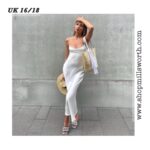 Zara Slip Dress in White - Image 5