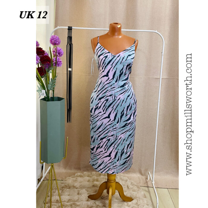 George Animal Print Slip Dress - Image 1