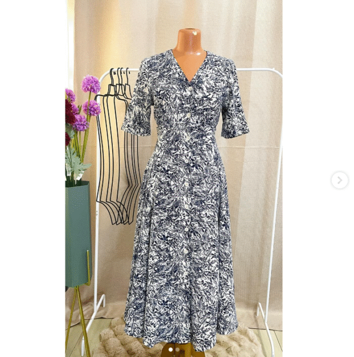 George Button Through Dress - Image 1