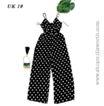 I Saw It First Spot Plunge Jumpsuit