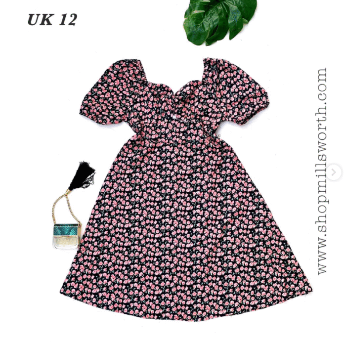 Shein Vacay Ditsy Floral Sweetheart Dress - Image 5