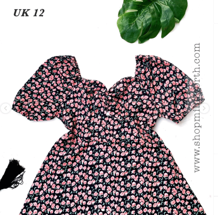 Shein Vacay Ditsy Floral Sweetheart Dress - Image 4