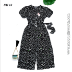 Primark Polka Dotted Belted Jumpsuit