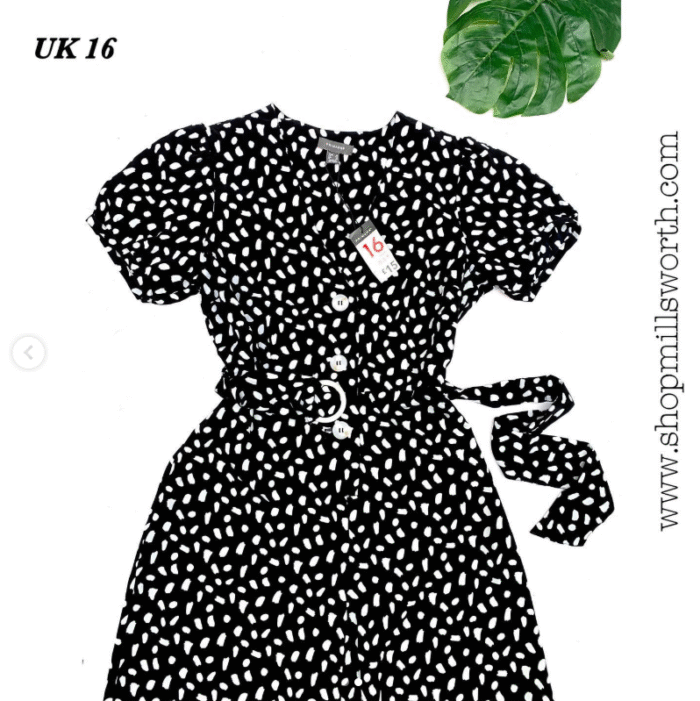 Primark Polka Dotted Belted Jumpsuit - Image 2