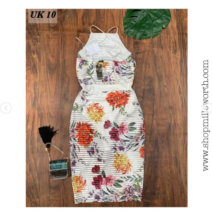 QED London Floral Bodycon Dress - Image 2