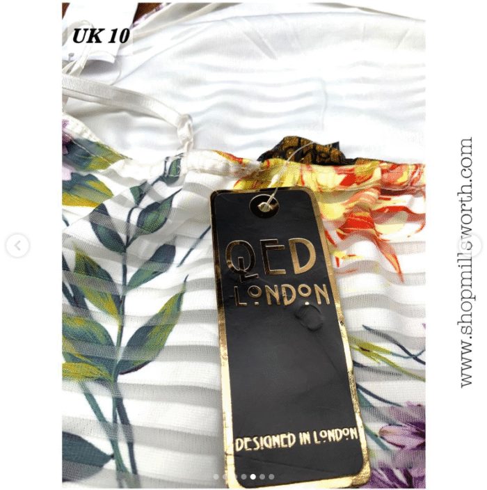 QED London Floral Bodycon Dress - Image 6