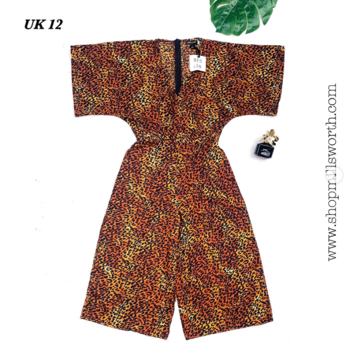 QED London Animal Print Jumpsuit - Image 1