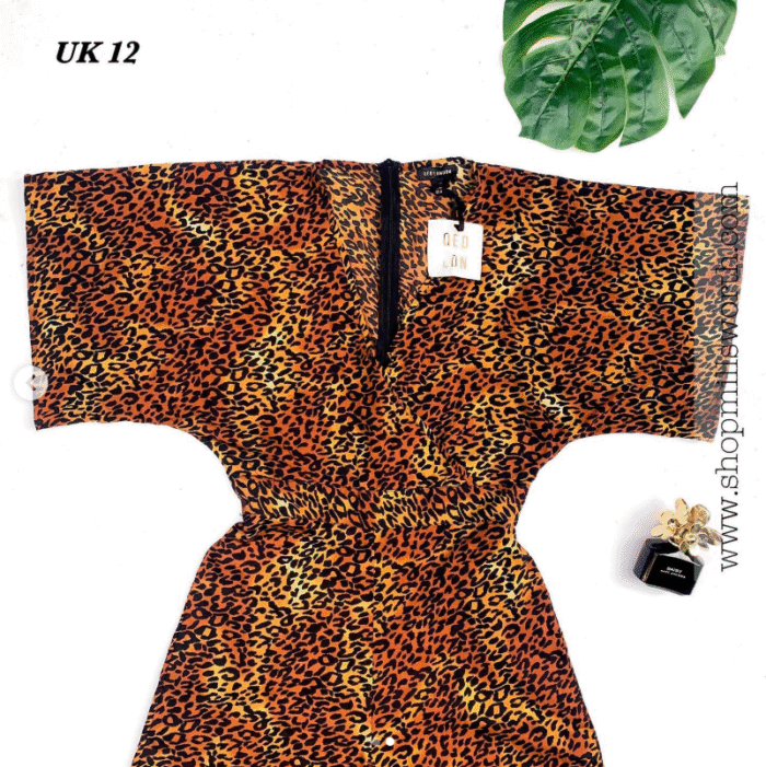 QED London Animal Print Jumpsuit - Image 2