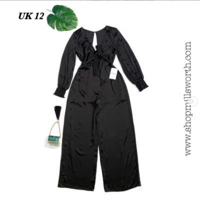 Tie Front Wide Leg Jumpsuit