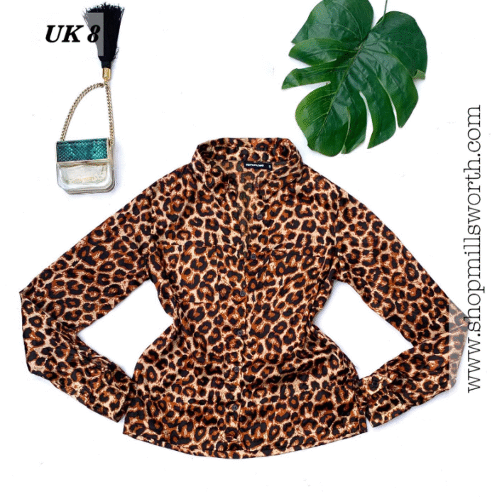 Prettylittlething Animal Print Top - Image 1