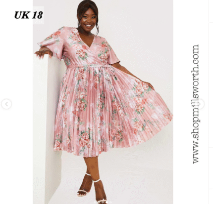 Floral Pleated Dress