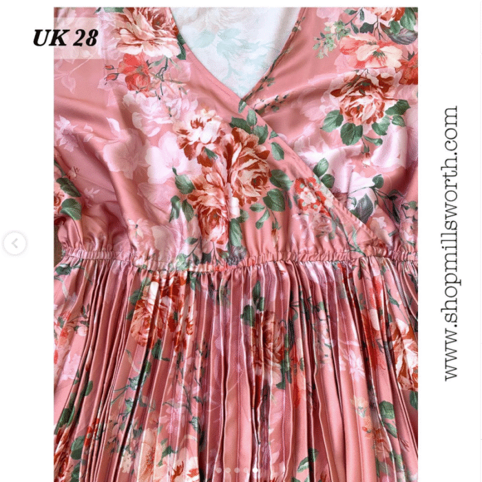 Floral Pleated Dress - Image 5