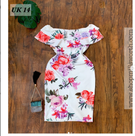 Parisian Floral Bodycon Dress