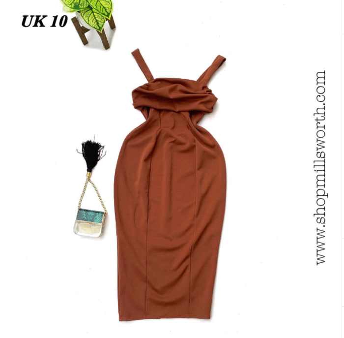 ASOS Bodycon Dress in Chocolate - Image 1
