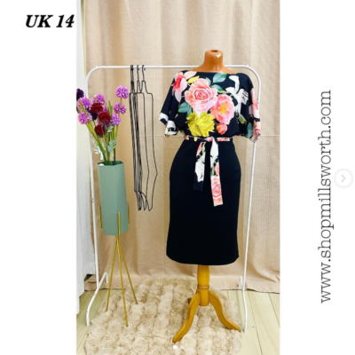 Missfiga Floral Belted Dress
