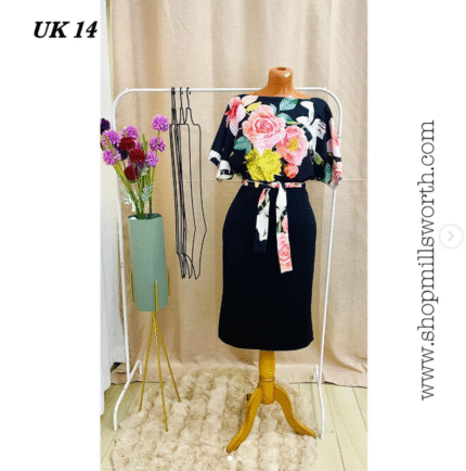 Missfiga Floral Belted Dress