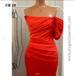 Boohoo Occasion Puff Sleeve Satin One Shoulder Maxi Dress - Image 4