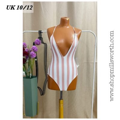 Forever 21 One Piece Striped Swimsuit