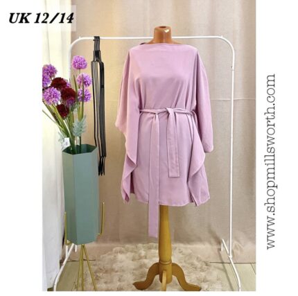 SHEIN Belted Butterfly Dress