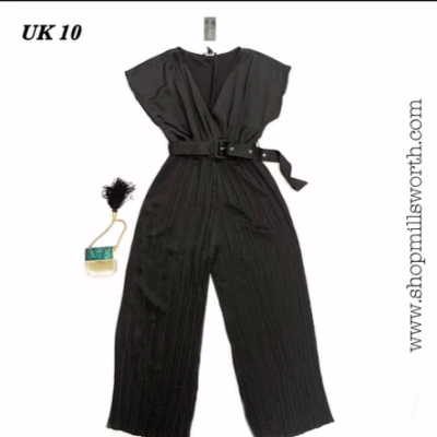 New Look Pleated Satin Jumpsuit