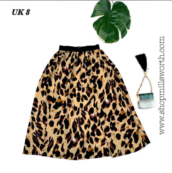Animal Print Skirt - Image 1