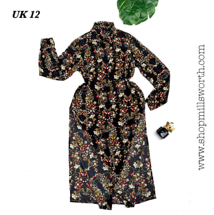 Papaya Extreme Split Sides Ditsy Floral Dress - Image 1