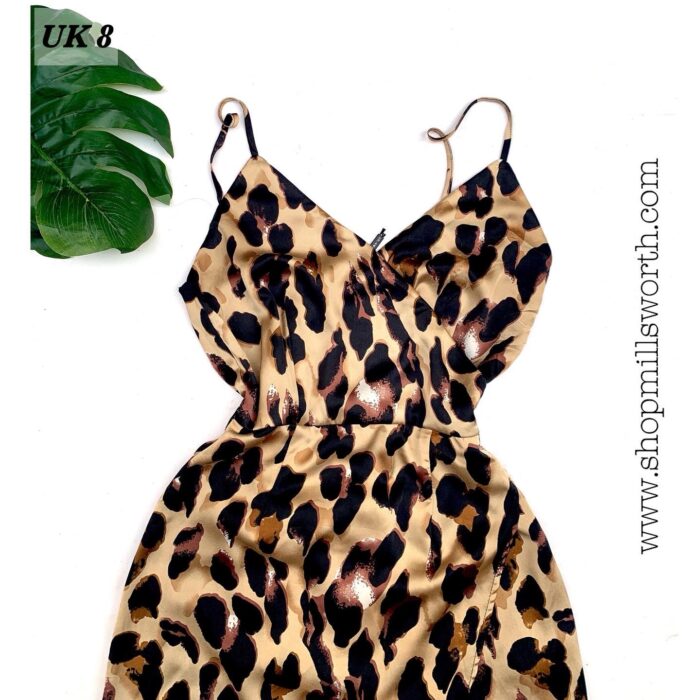 Girl In Mind Animal Print Strappy Wrap Maxi Dress - Image 3