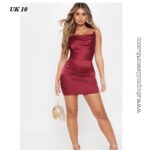 Prettylittlething Cowl Neck Dress