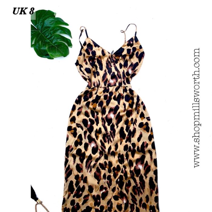 Girl In Mind Animal Print Strappy Wrap Maxi Dress - Image 2