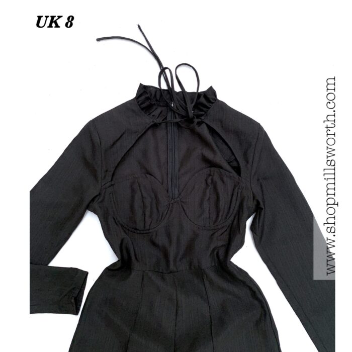 Prettylittlething Choker Neck Corset Bodice Jumpsuit - Image 2