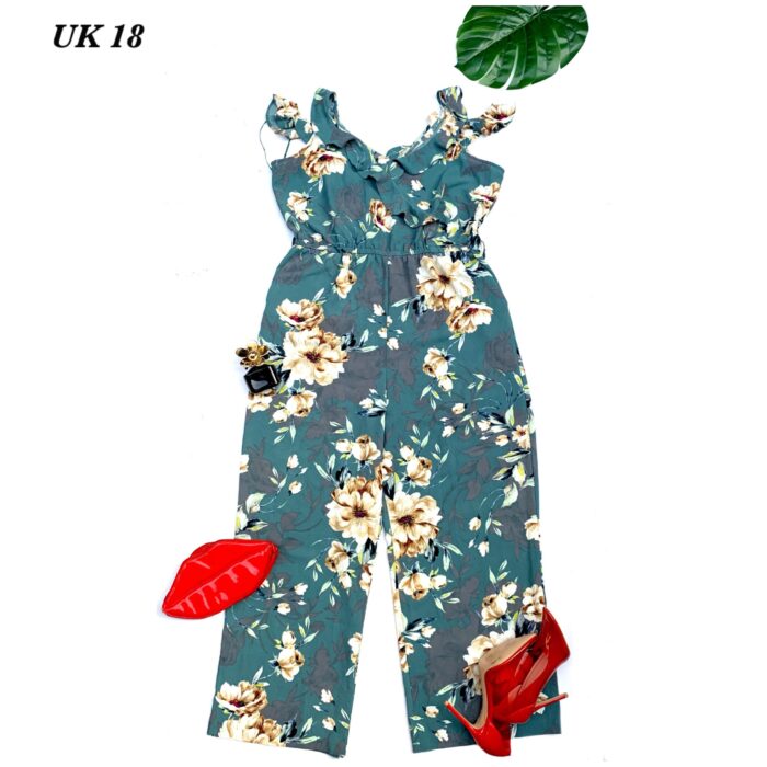 Peacock Floral Jumpsuit - Image 1