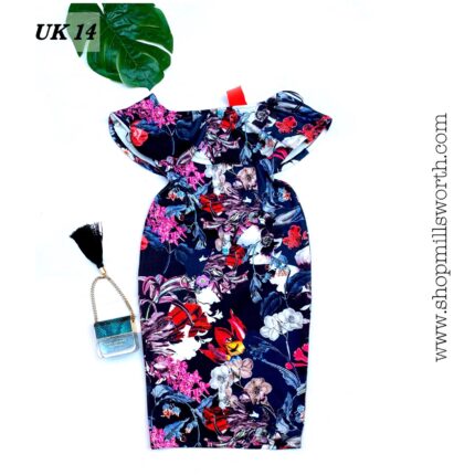 Papaya Bardot Floral Dress