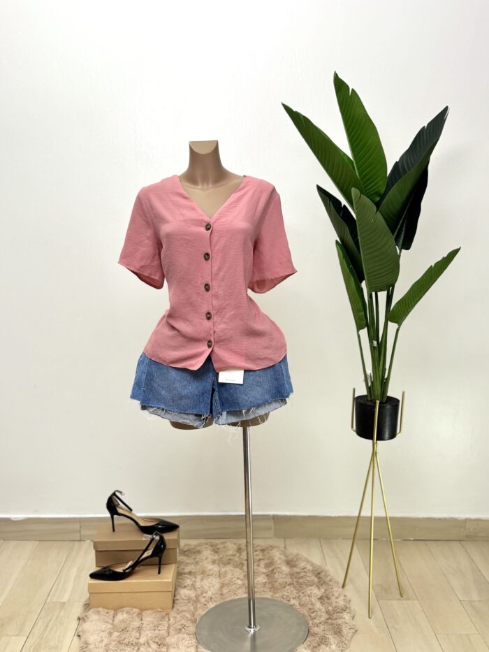 Primark Horn Button Top - Image 1