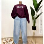 Only Art Print  Crew Neck Sweater