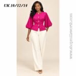 Gold Buttoned Detail Puff Sleeve Top