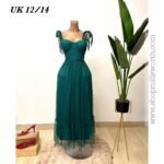 Shein Tie Shoulder Ruffle Hem Mesh Overlay Dress