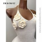 Ivory Halter Neck Dress - Image 3