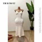 Ivory Halter Neck Dress - Image 5