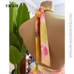 2-in-1 Halter Top x Maxi Skirt Mesh Dress - Image 7