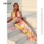 2-in-1 Halter Top x Maxi Skirt Mesh Dress - Image 2