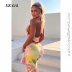 2-in-1 Halter Top x Maxi Skirt Mesh Dress - Image 3