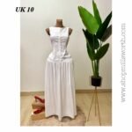 Off White Maxi Dress - Image 4